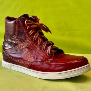 BedStu Red Full Grain leather Sneakers shoes boots Size 10.5